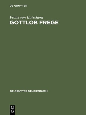 cover image of Gottlob Frege